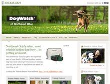 Tablet Screenshot of dogwatchfencing.com